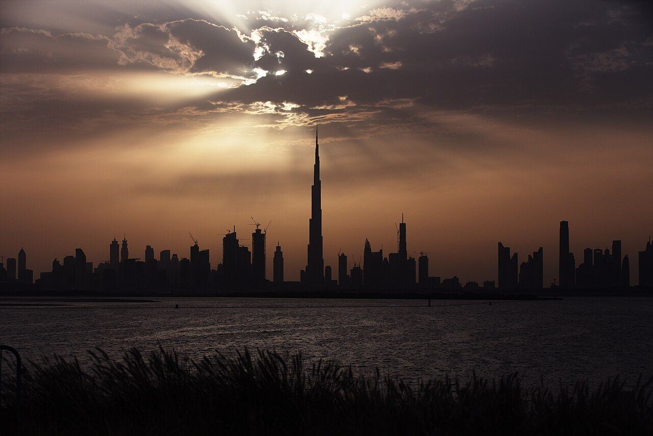 The Dubai skyline and the Burj Khalifa