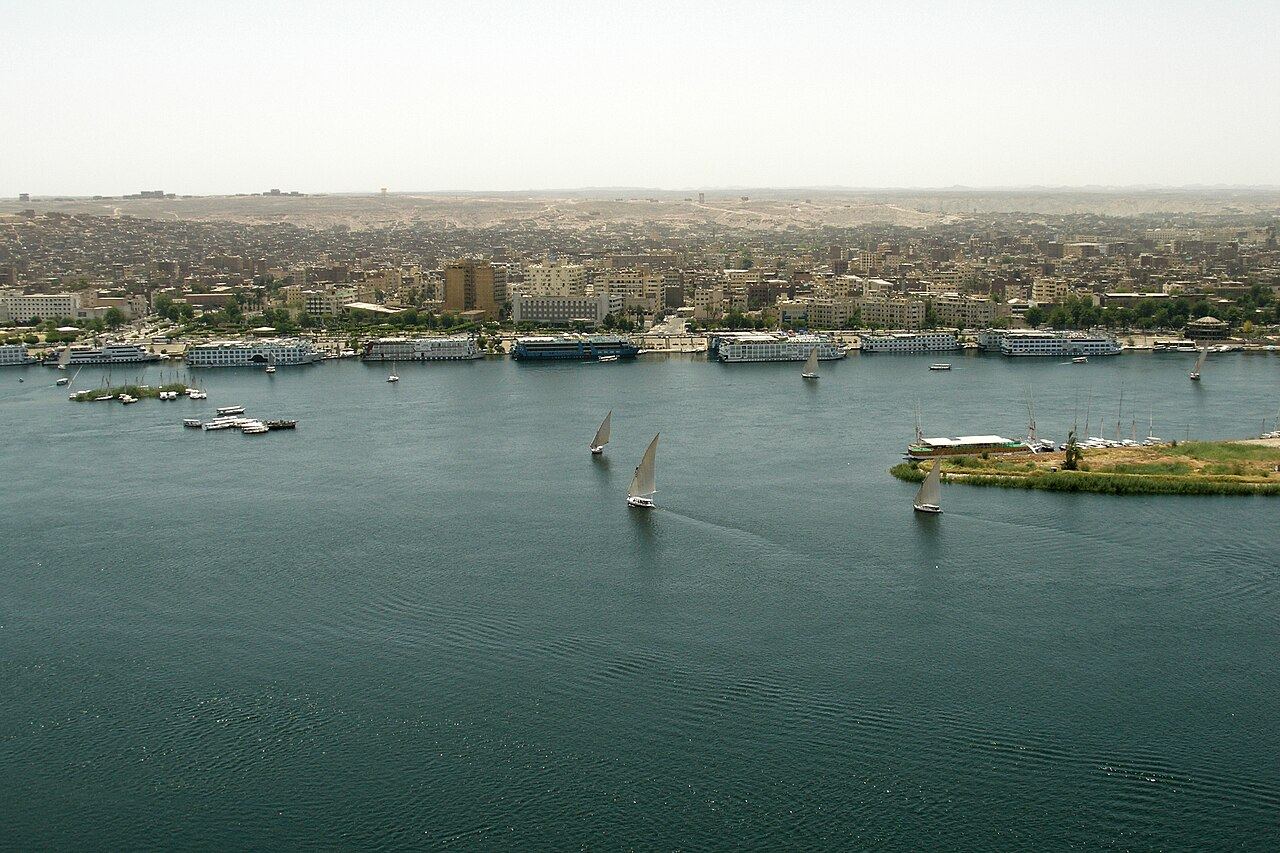 Feluccas on the Nile at Aswan