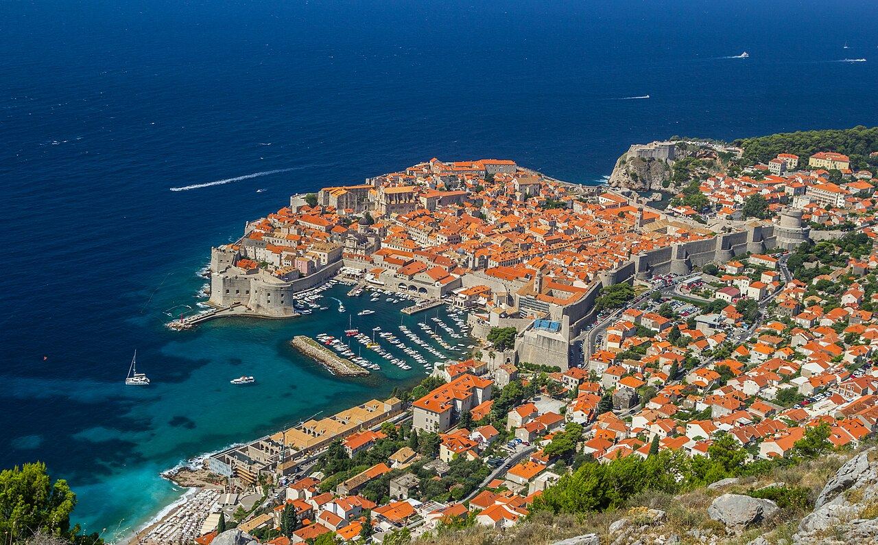 Dubrovnik old town and its walls