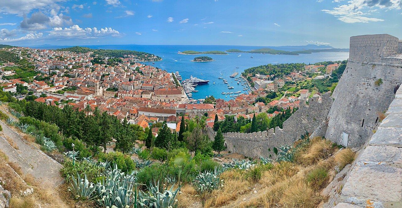 Hvar town from the fortress