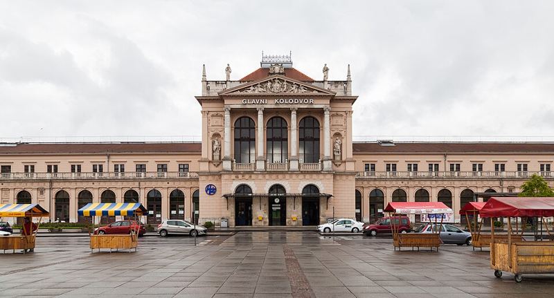 Near the station