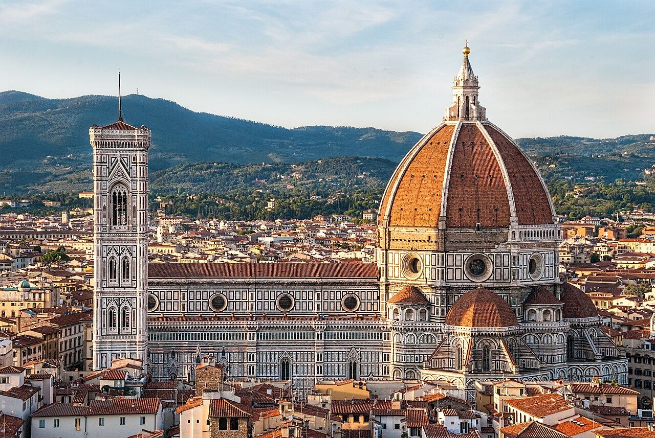 The Duomo and the rooftops of Florence