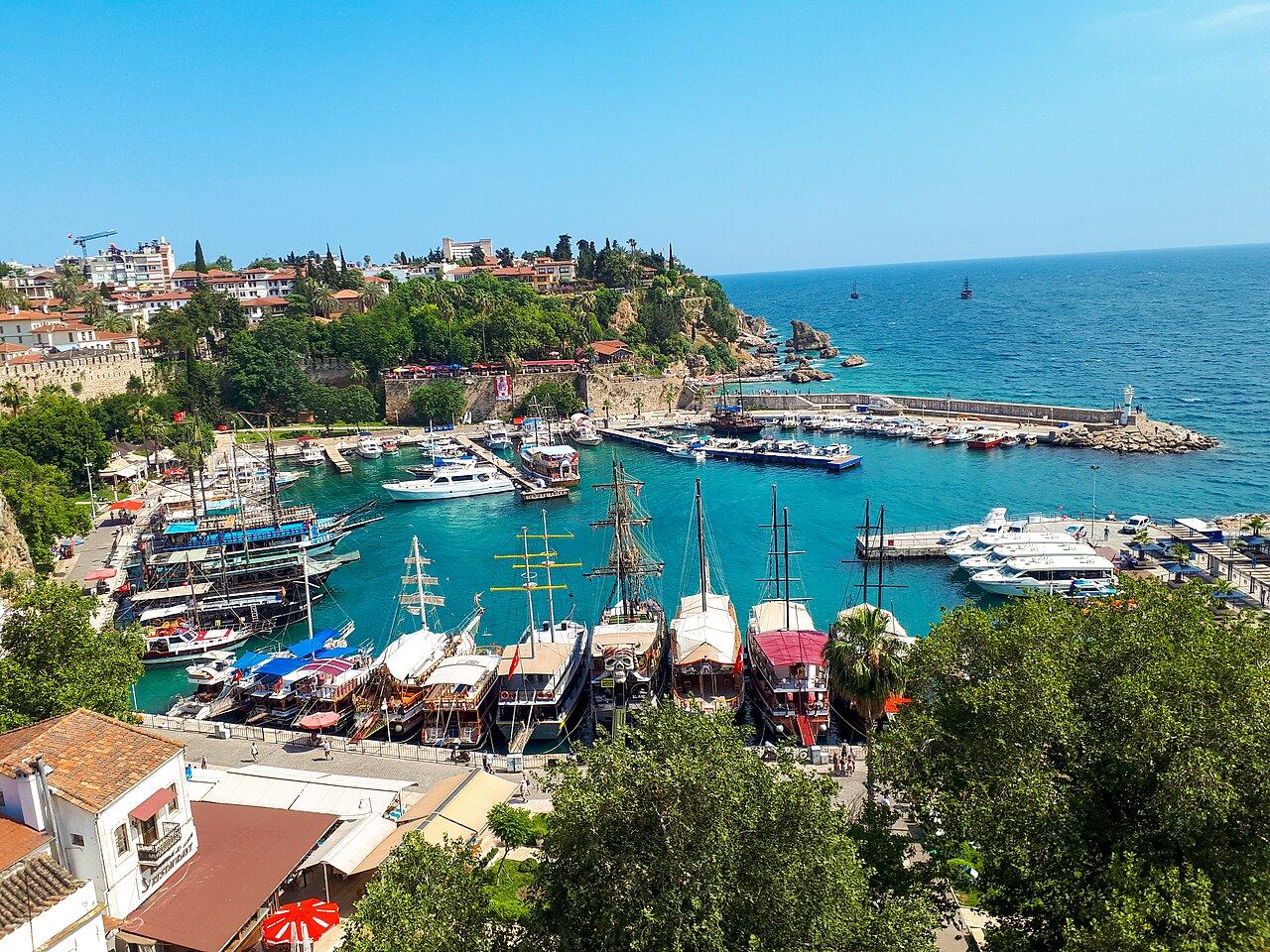 Kaleiçi old town and the harbour