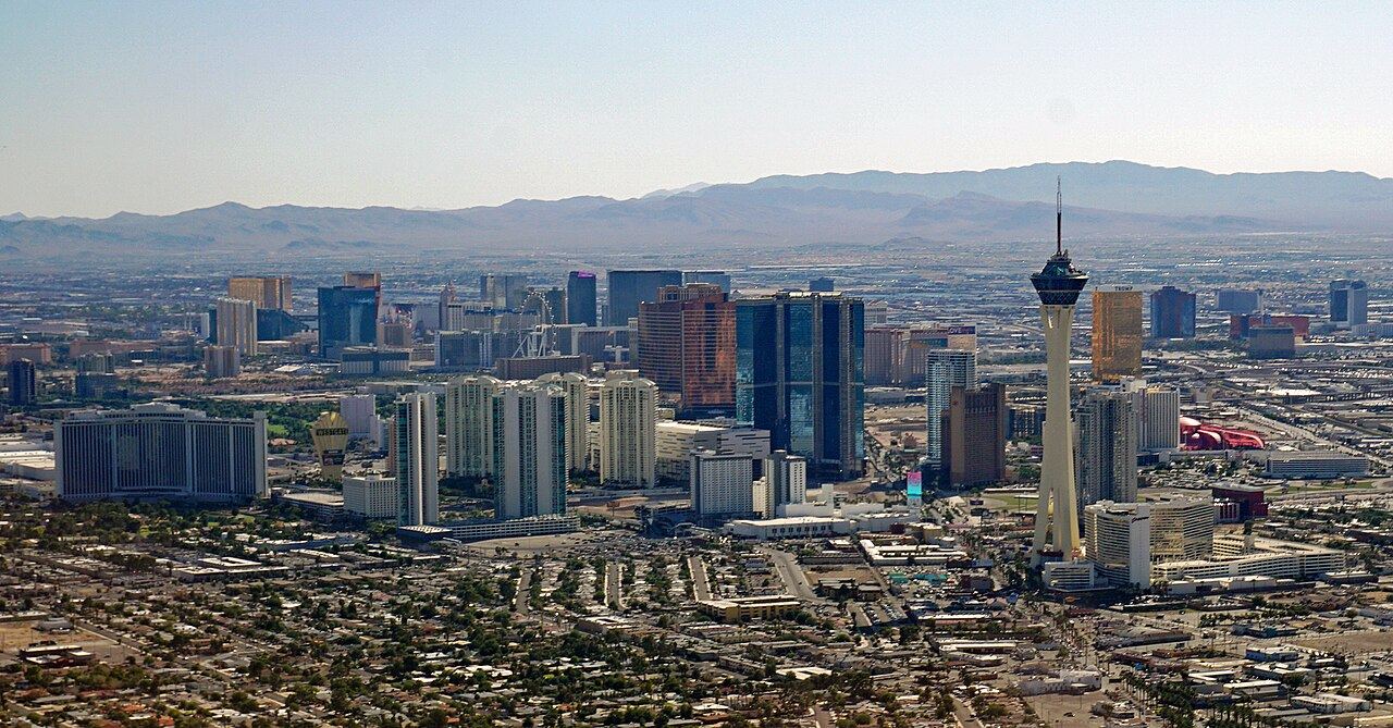 The Las Vegas Strip at night