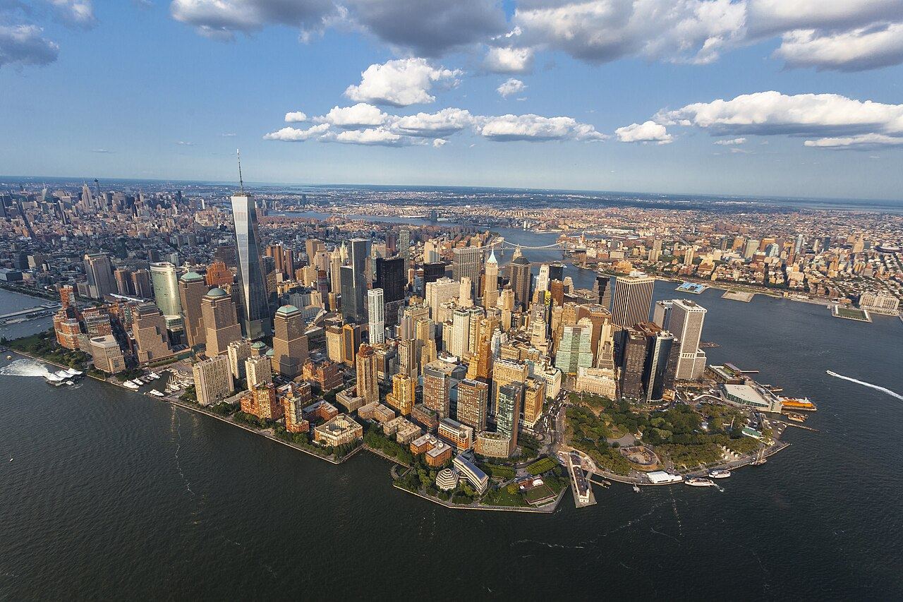 The Manhattan skyline